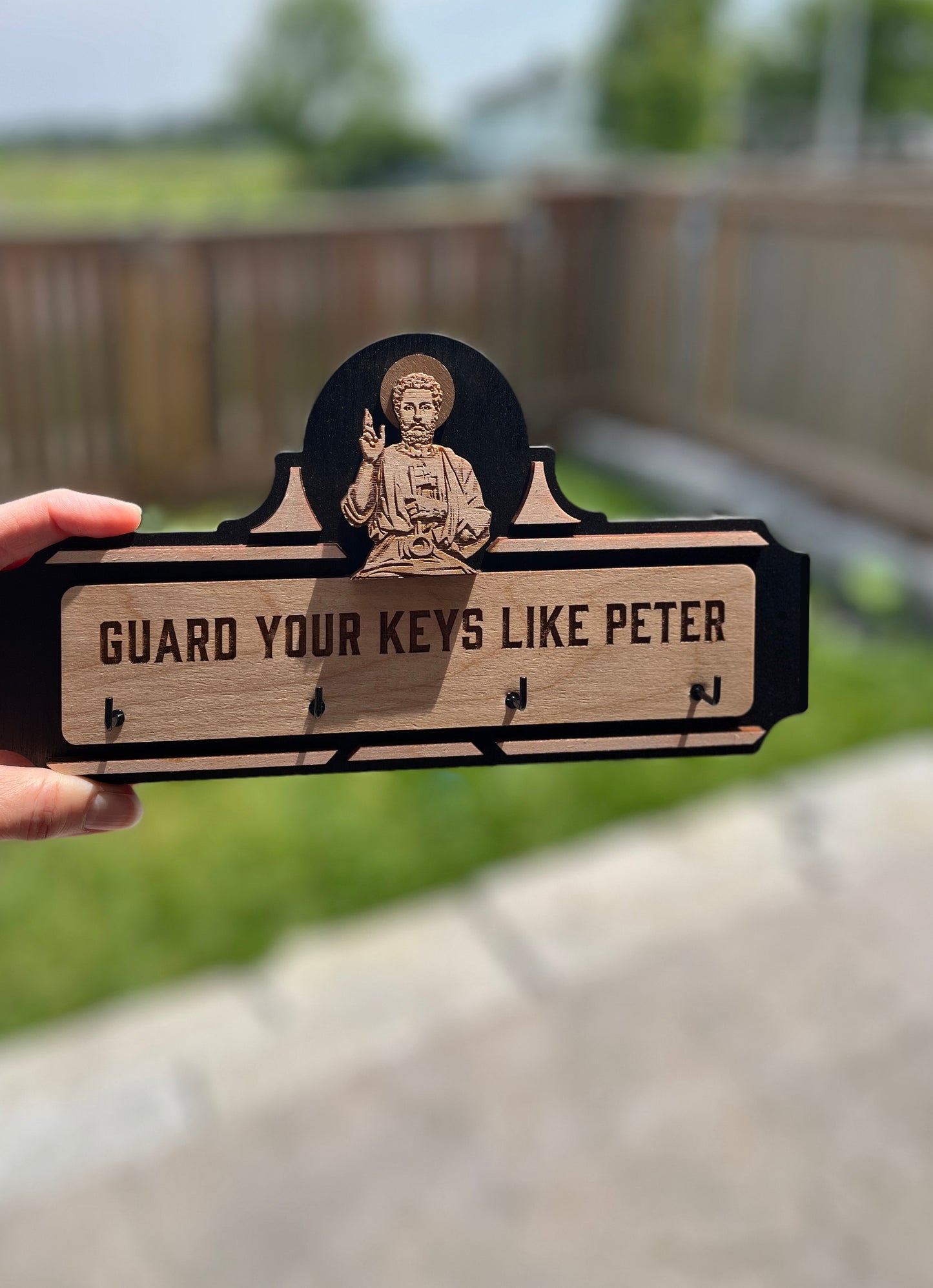 Saint Peter’s Keys - Wall Key Holder, Catholic Home Decor