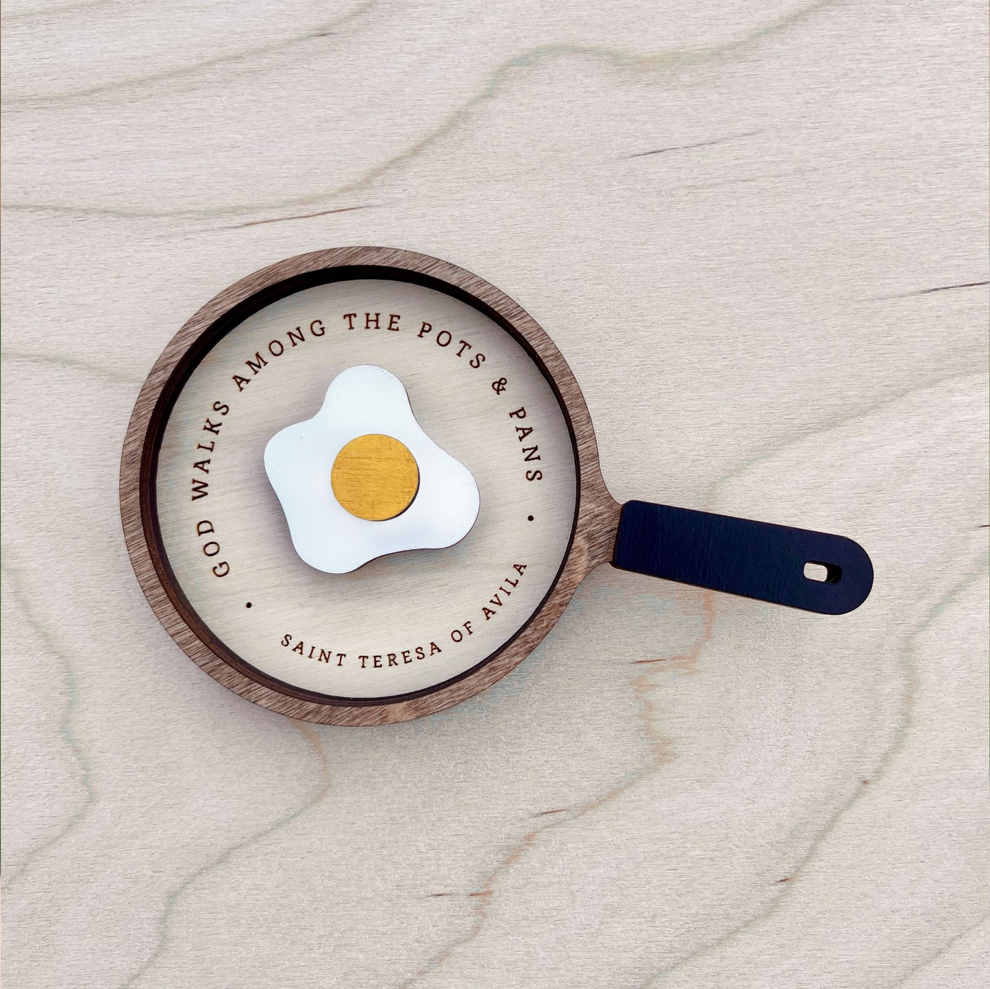 ”God walks among the pots & pans” Magnet