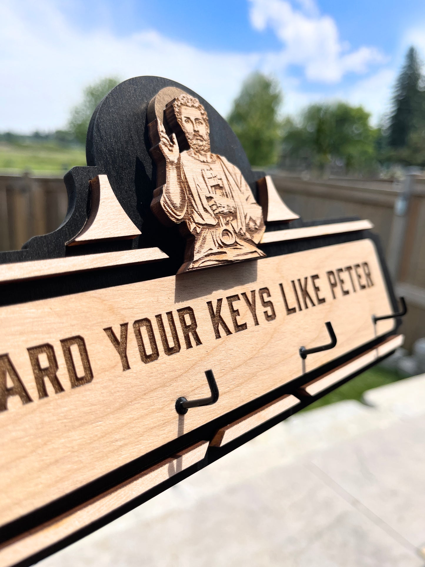 Saint Peter’s Keys - Wall Key Holder, Catholic Home Decor