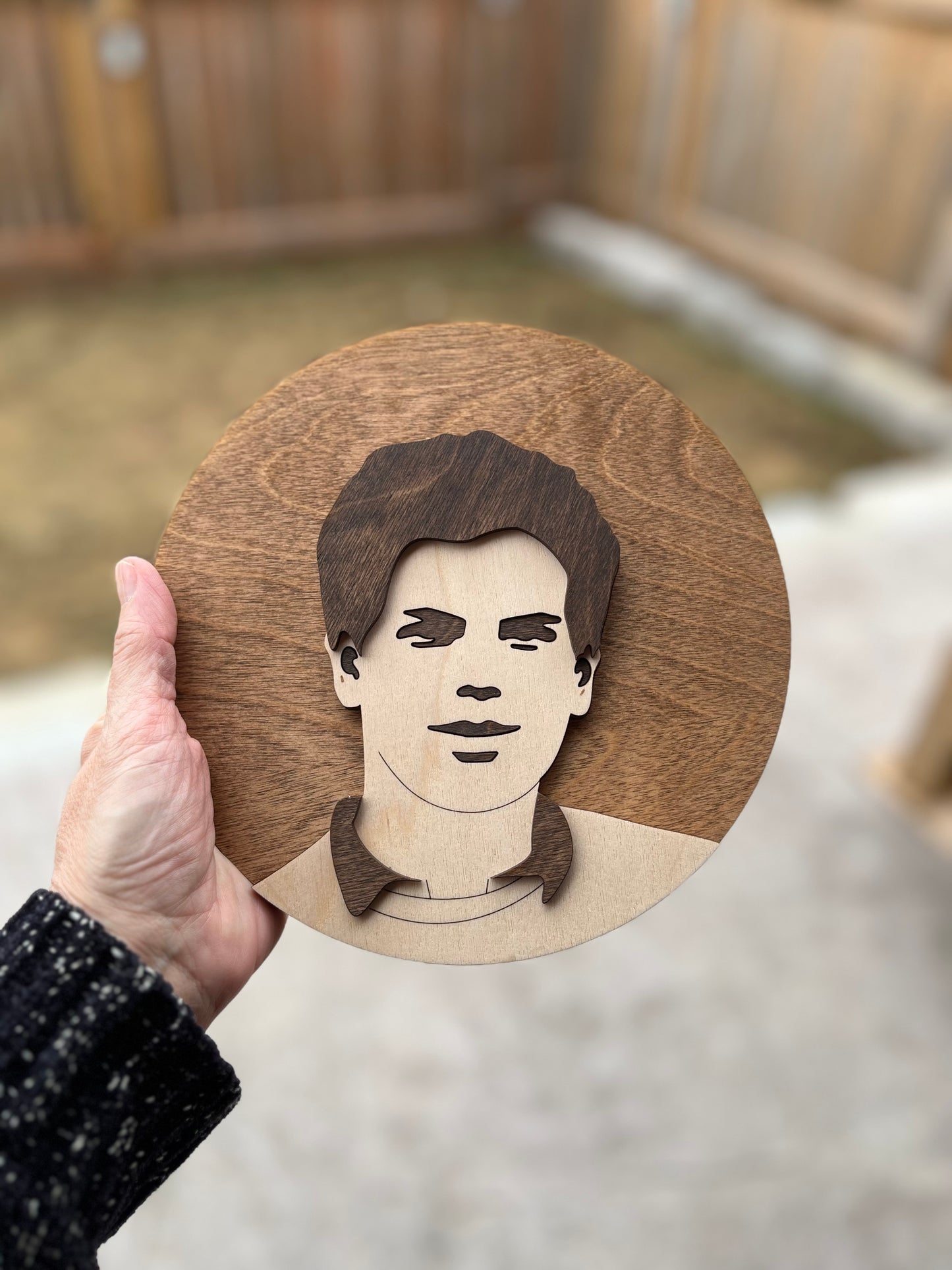 Blessed Carlo Acutis Round Wood Sign
