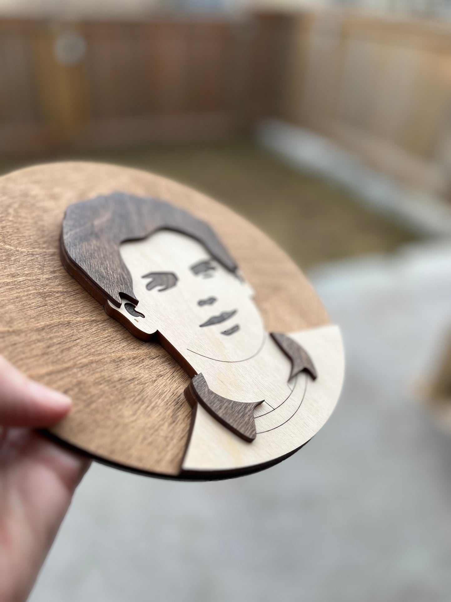 Blessed Carlo Acutis Round Wood Sign