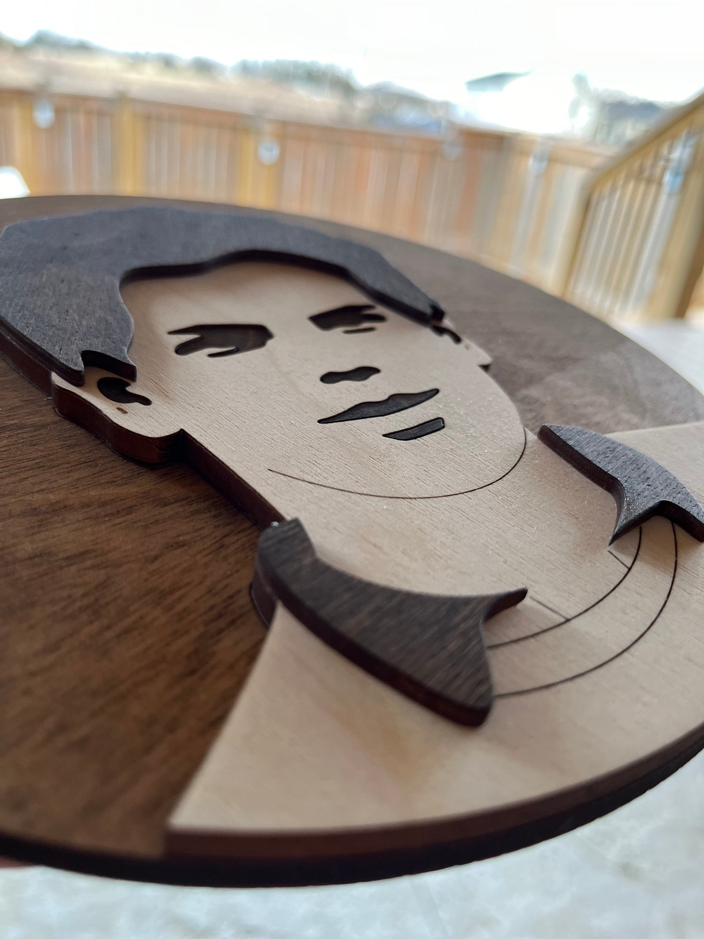 Blessed Carlo Acutis Round Wood Sign
