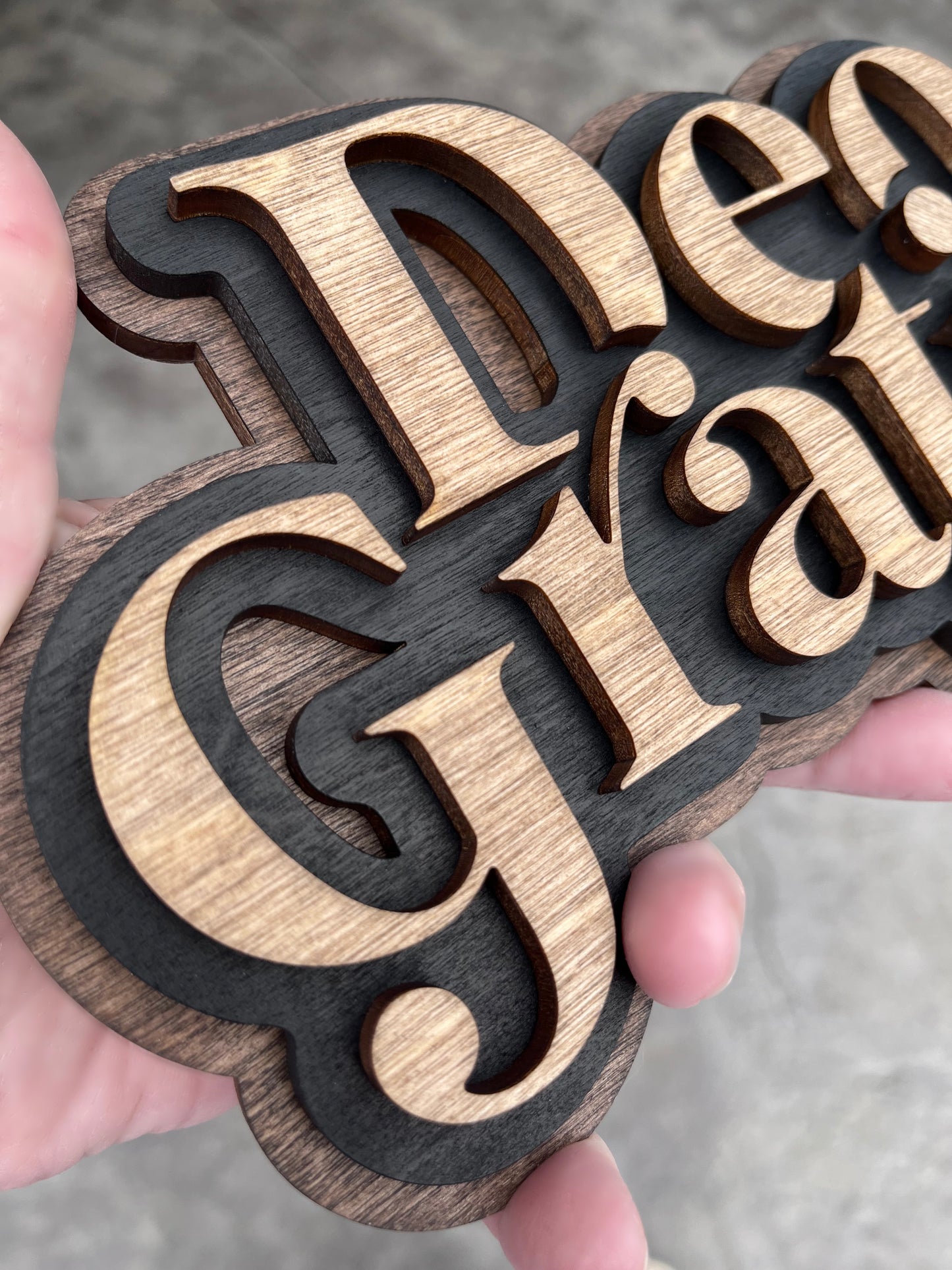 Deo Gratias Wood Sign
