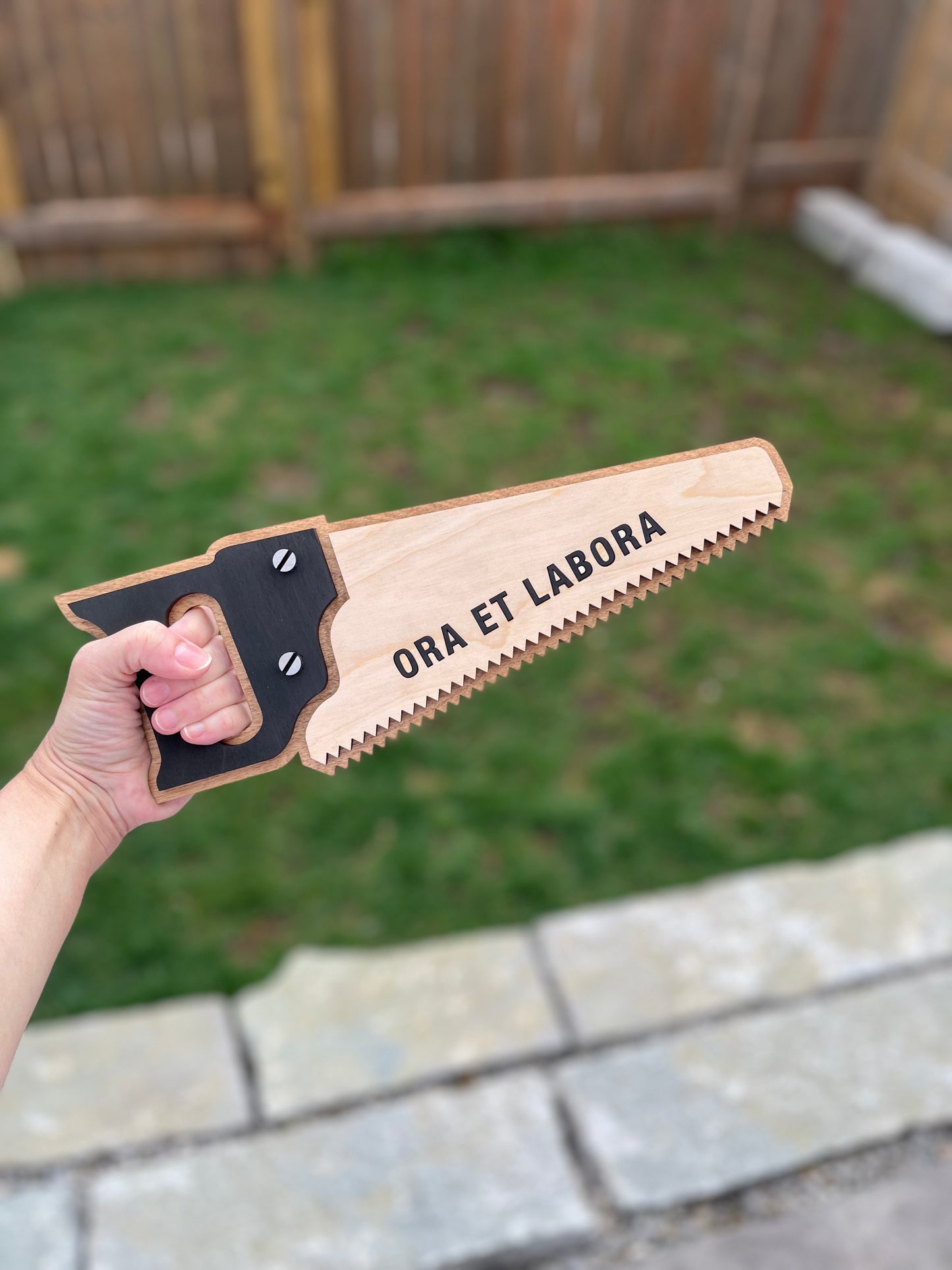 ”Ora et Labora” Wood Sign