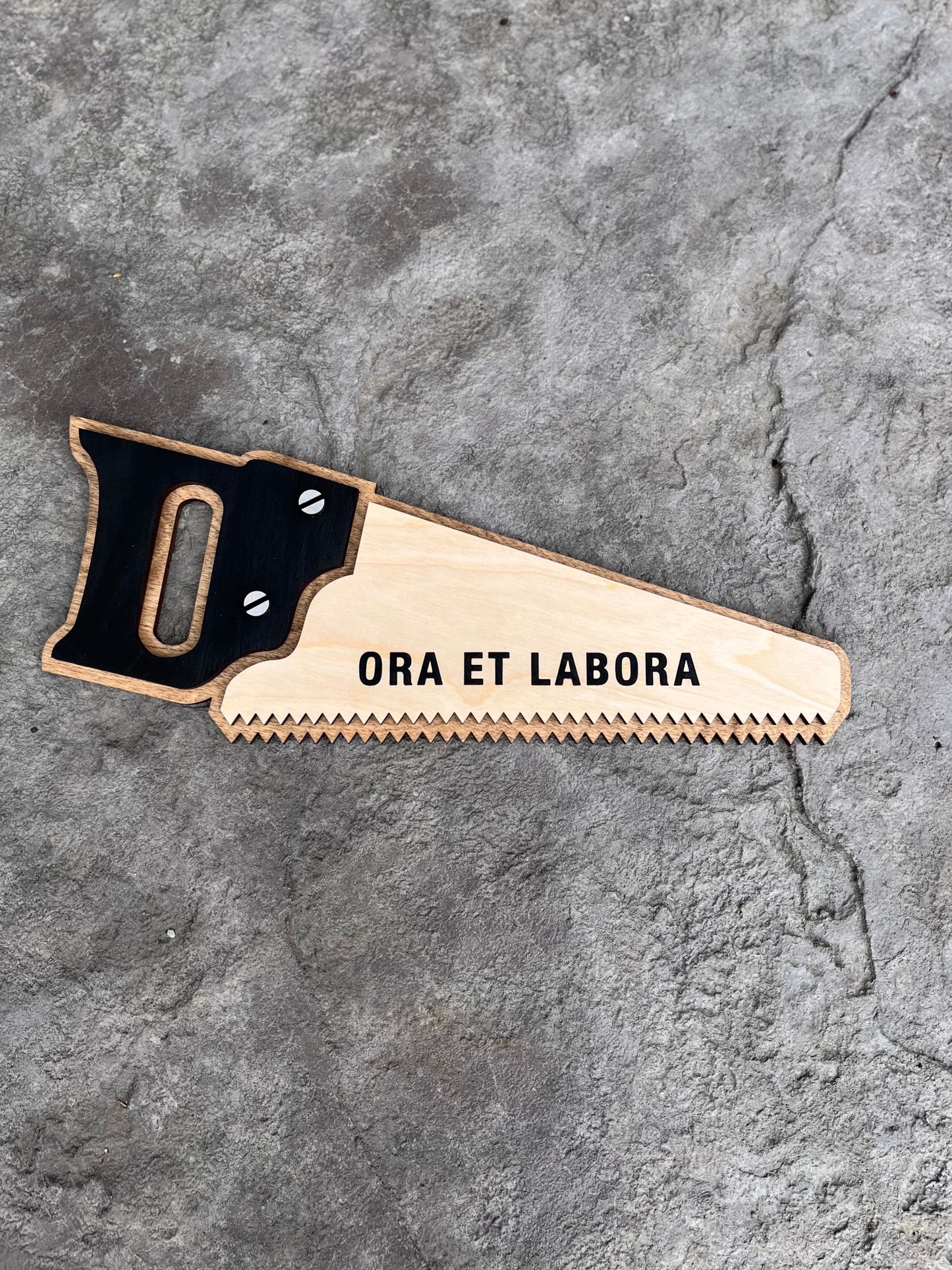 ”Ora et Labora” Wood Sign