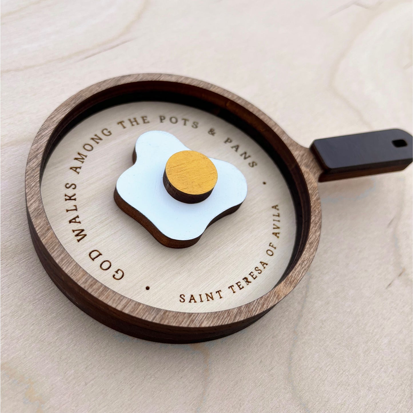 ”God walks among the pots & pans” Magnet