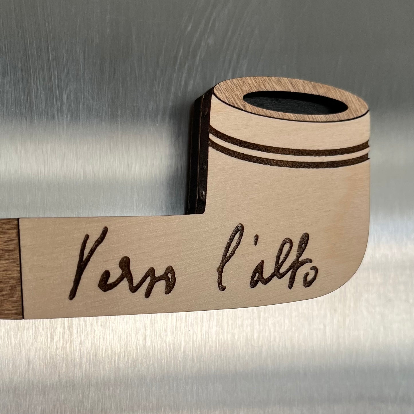 Verso l’ Alto - Wood Magnet/stand, Catholic Home Decor