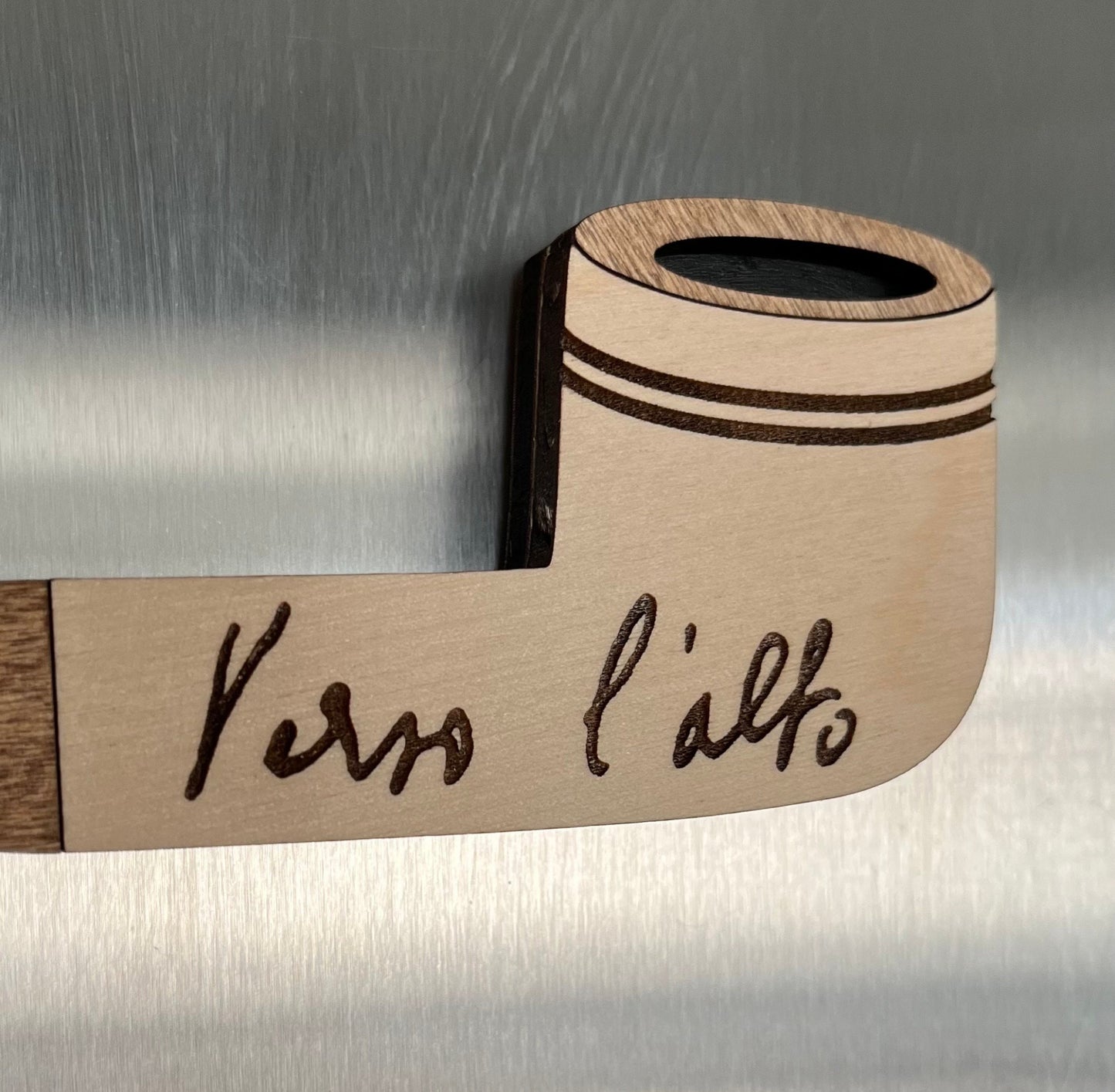 Verso l’ Alto - Wood Magnet/stand, Catholic Home Decor