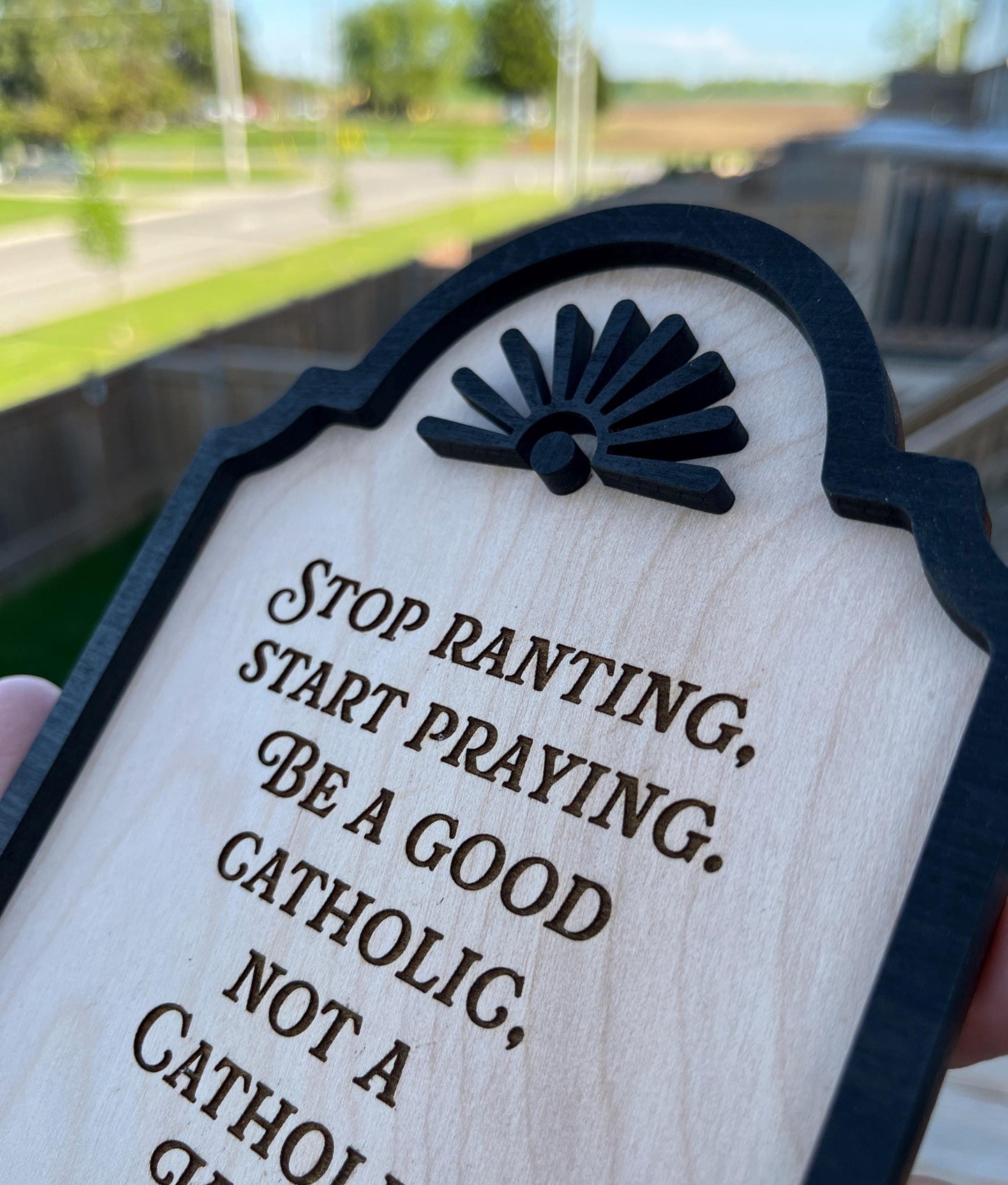 Catholic Ken - Wall Wood Sign, plaque, Catholic Home Decor