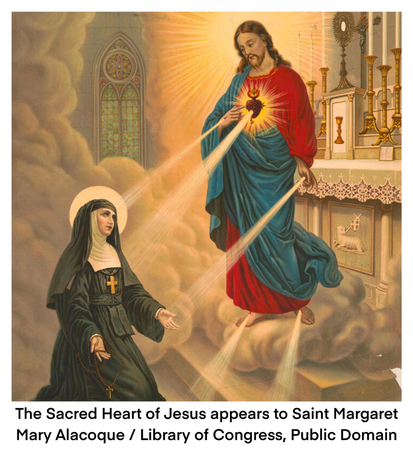 Sacred heart of Jesus - Wall Wood Sign, Catholic Home Decor