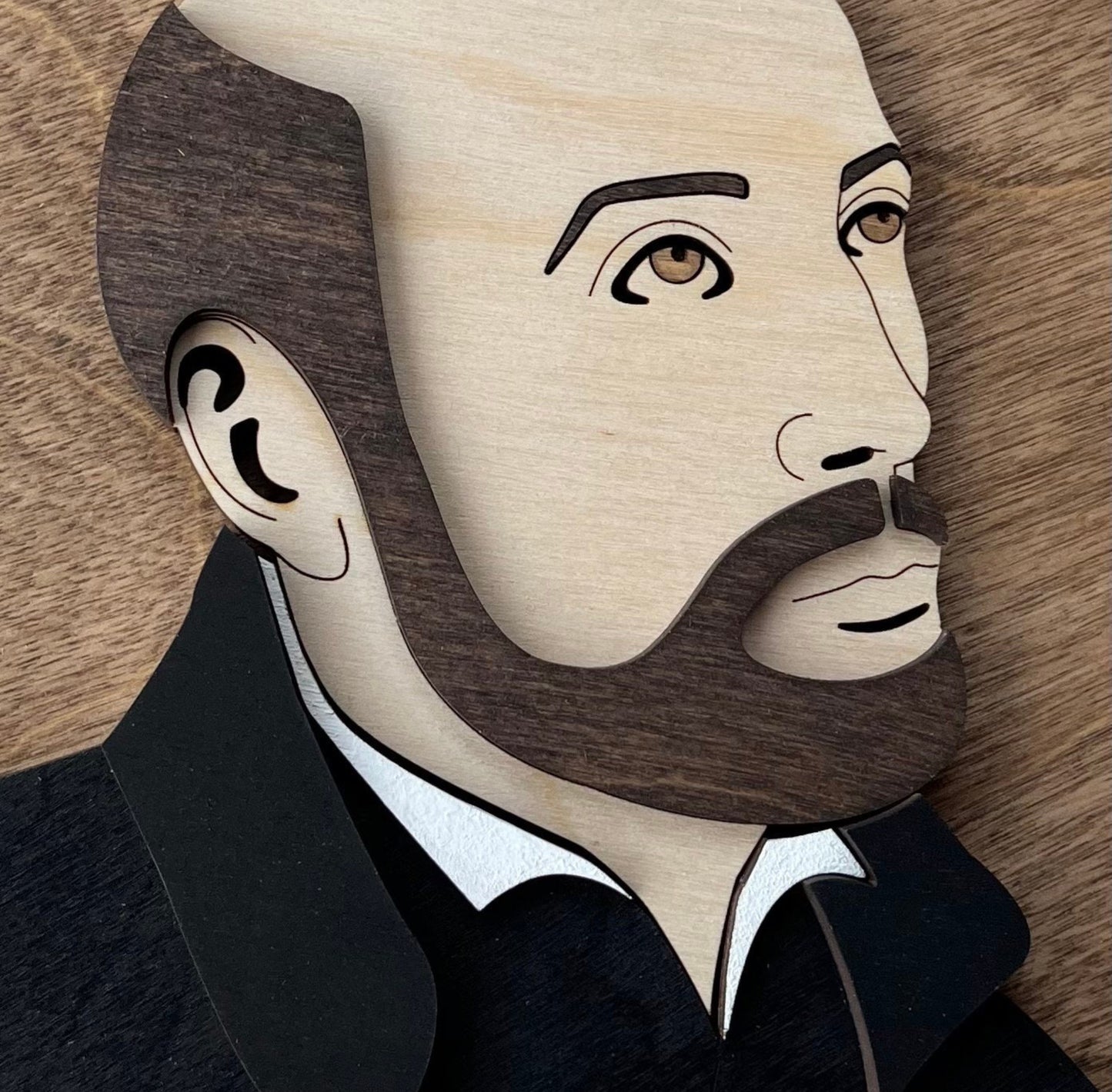 Saint Ignatius of Loyola Portrait - Round Wood Sign, Catholic Home Decor