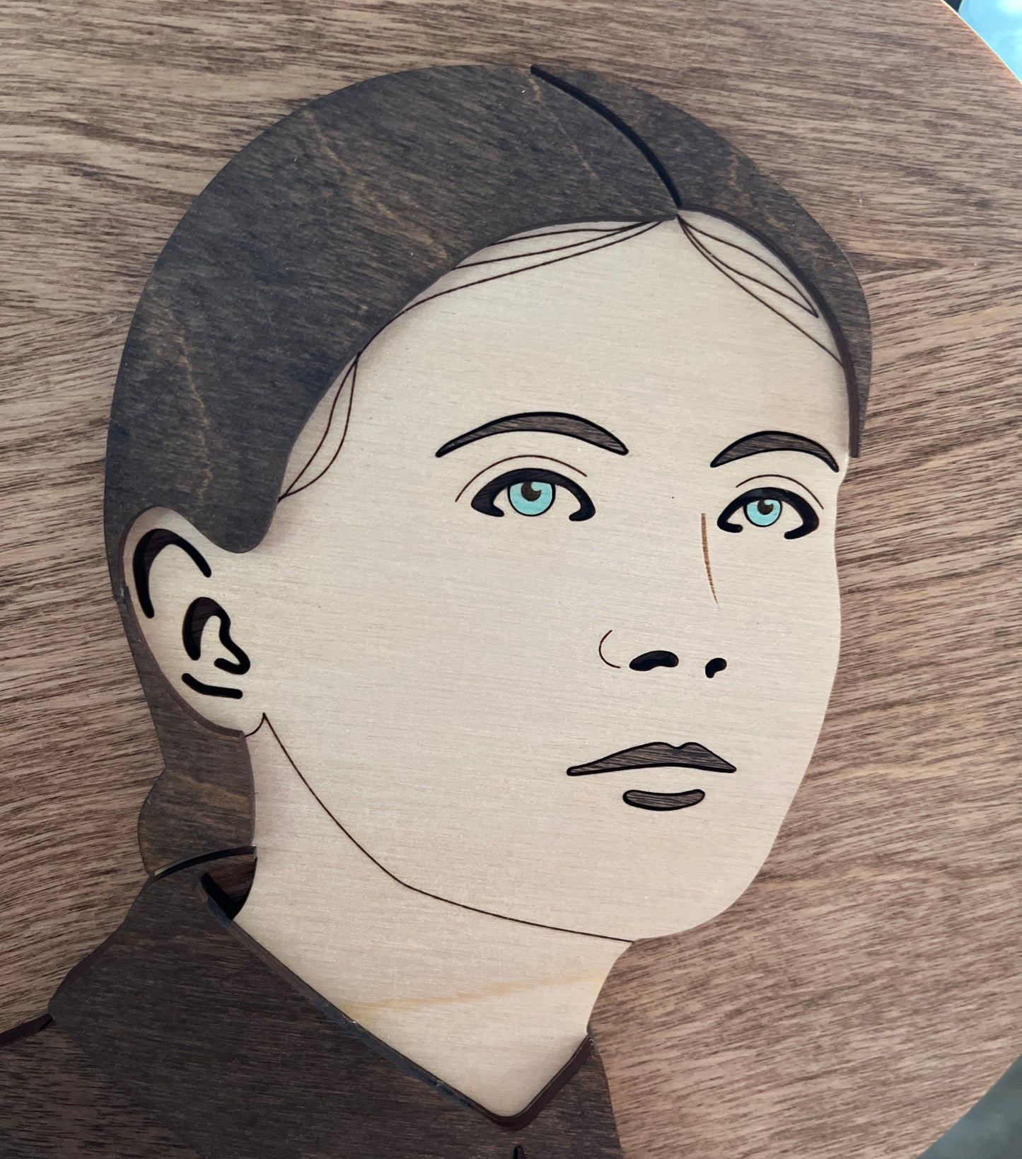 Saint Gemma Galgani Round Wood Sign
