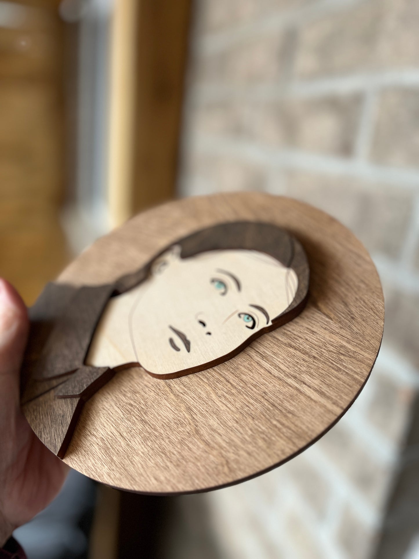 Saint Gemma Galgani Round Wood Sign